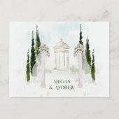 Bloemen Trouwboog Briefkaart (Voorkant)