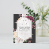  Bloemen Trouwdetails Accommodaties Informatiekaartje (Staand voorkant)