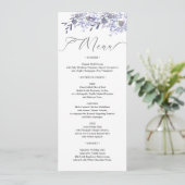 Bloemen Trouwdiner Menu (Staand voorkant)