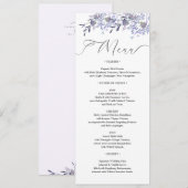 Bloemen Trouwdiner Menu (Voorkant / Achterkant)