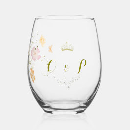  Bloemen Trouwen Ornament Classic Wijnglas Zonder Voet