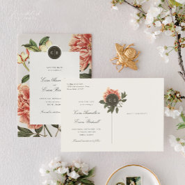 Bloemen Trouwen Save the Date Briefkaart