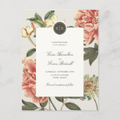  Bloemen Trouwen Save the Date Briefkaart (Voorkant)