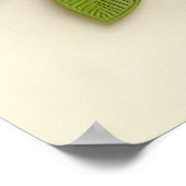 Bloemen trouwkrans poster (Hoek)