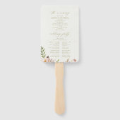  Bloemen Trouwprogramma Hand Fan Handwaaier (Achterkant)