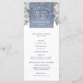 Bloemen Trouwprogramma | leisteen Programmakaart (Voorkant)