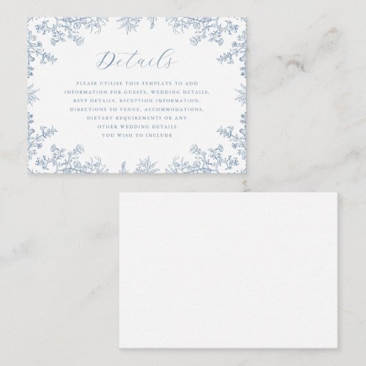  Bloemen Trouwruimte Kaart (Voorkant / Achterkant)