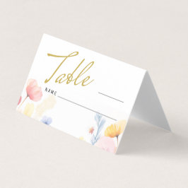 Bloemen Trouwtafel Nummer Plaats Gevouwen Kaart