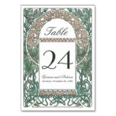 Bloemen Trouwtafel Nummers I Kaart (Achterkant)