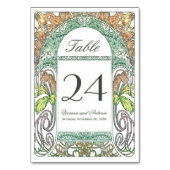 Bloemen Trouwtafel Nummers IV (V.3) Kaart (Achterkant)