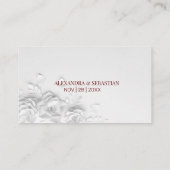 Bloemen Trouwwebsite Invoegen kaart Plaatskaartje (Achterkant)