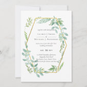 Bloemen Tuin Bladeren Groene Huwelijksdecoratie (Voorkant)