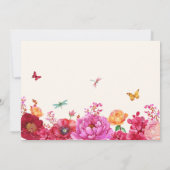 Bloemen tuin bloei voorjaar foto afstuderen kaart (Achterkant)
