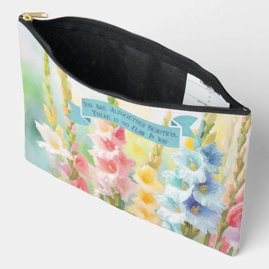 Bloemen Tuin Schilderen, Bijbel Quote, Reizen Etui (Open)