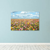 Bloemen | Tulpen Willamette Valley Oregon Canvas Afdruk (Insitu (Houten vloer))