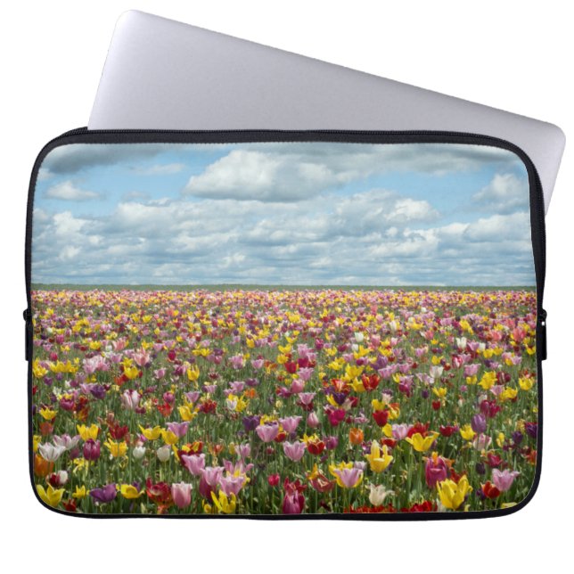 Bloemen | Tulpen Willamette Valley Oregon Laptop Sleeve (Voorkant)