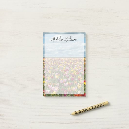 Bloemen | Tulpen Willamette Valley Oregon Post-it® Notes (Op bureau)