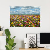 Bloemen | Tulpen Willamette Valley Oregon Poster (Thuiskantoor)