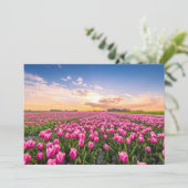 Bloemen | Tulpen Zuid-Holland, Nederland Bedankkaart (Staand voorkant)
