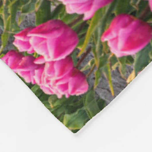 Bloemen | Tulpen Zuid-Holland, Nederland Fleece Deken (Hoek)