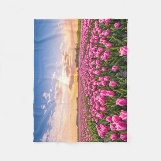 Bloemen | Tulpen Zuid-Holland, Nederland Fleece Deken (Voorkant)
