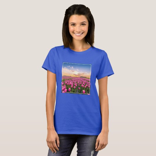 Bloemen | Tulpen Zuid-Holland, Nederland T-shirt (Voorkant volledig)