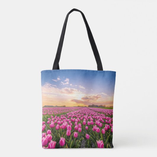 Bloemen | Tulpen Zuid-Holland, Nederland Tote Bag (Achterkant)
