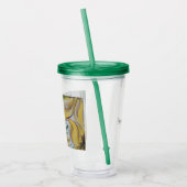 Bloemen Tumbler Acryl Drinkbeker (Links)