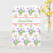  Bloemen Turks Taal Groeten Get Well Kaart (Gele Bloem)