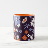  bloemen tweekleurige koffiemok (Center)