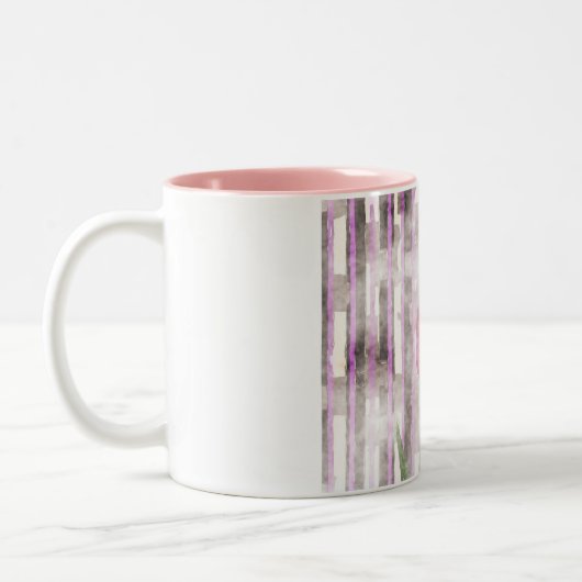 Bloemen Tweekleurige Koffiemok (Links)