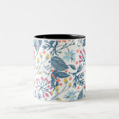 Bloemen Tweekleurige Koffiemok (Center)
