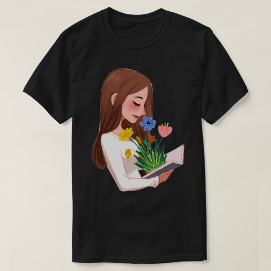 bloemen uit boek 84 t-shirt (Design voorkant)