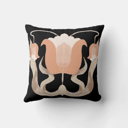 Bloemen uit de jaren 20 kussen (Achterkant)