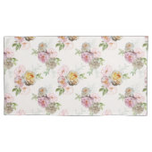 Bloemen uit Heaven Cream King Pillowcase Kussensloop (Voorkant)
