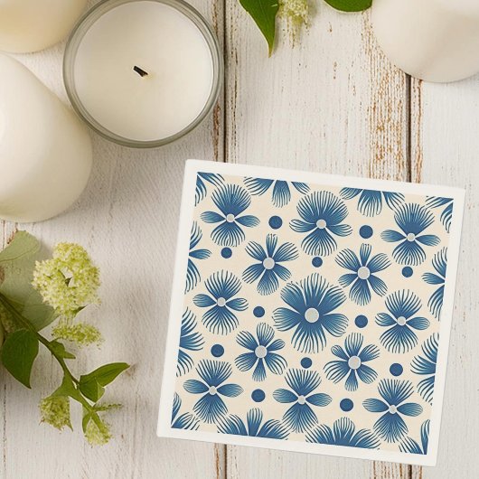 Bloemen uit het midden van de eeuw | Full Print Servet