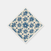 Bloemen uit het midden van de eeuw | Full Print Servet (Hoek)