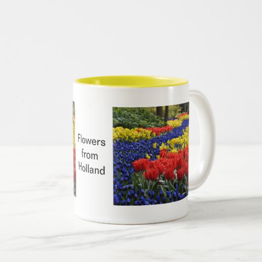 Bloemen uit Nederland, Keukenhof Tweekleurige Koffiemok (Voorkant rechts)