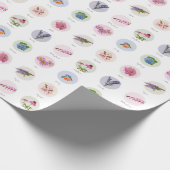 Bloemen uit New England Cadeaupapier (Hoek)