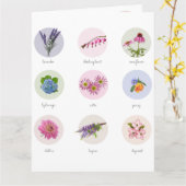 Bloemen uit New England Kaart (Gele Bloem)