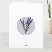 Bloemen uit New England Kaart (Achterkant)