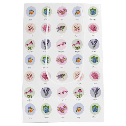 Bloemen uit New England Medium Cadeauzakje (Achterkant)