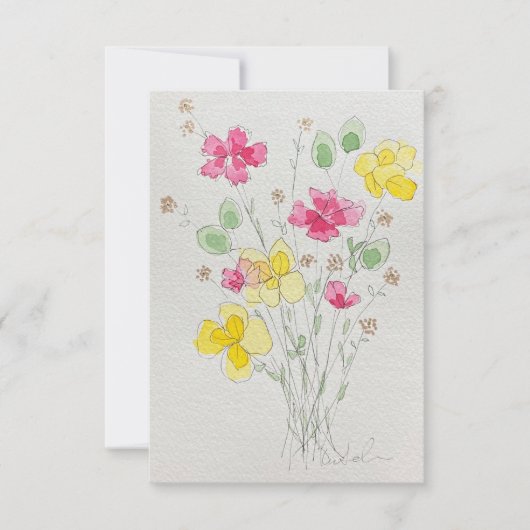 bloemen uitnodiging (Voorkant)