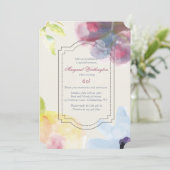 Bloemen Uitnodiging (Staand voorkant)