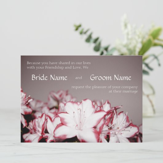 Bloemen - Uitnodiging (Staand voorkant)