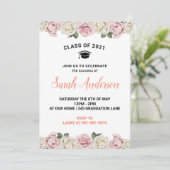 Bloemen uitnodiging voor afstudeerders Klas van 20 (Staand voorkant)