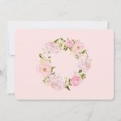 Bloemen uitnodiging voor de Eerste Communie (Achterkant)