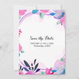 Bloemen Uitnodigingen & Aankondigingen Save the Da