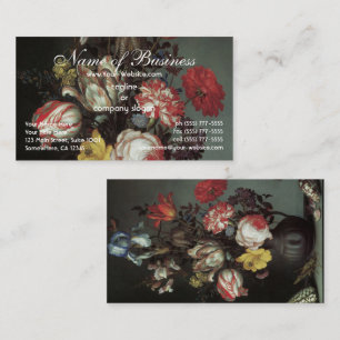 Bloemen Vaas Schelpen Insecten, Balthasar van der  Visitekaartje