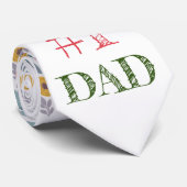 Bloemen Vaderdag stropdas : #1 DAD (Opgerold)